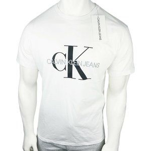 NWT CALVIN KLEIN AUTHENTIC MEN'S WHITE CREW NECK SHORT SLEEVE T-SHIRT L XL 2XL